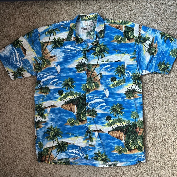 Totoka Other - M Blue Totoka Hawaiian Button Down Shirt Size L |A90